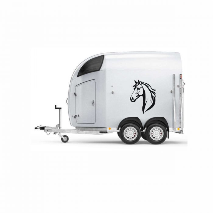 pferdekopf decor anhänger aufkleber