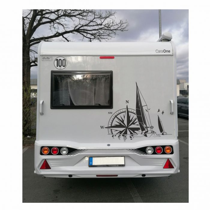 wohnmobil segelboot kompass aufkleber bis xxl