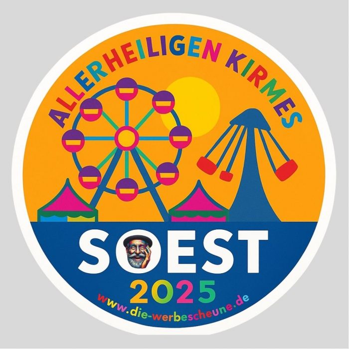 allerheiligen kirmes aufkleber 8x8cm