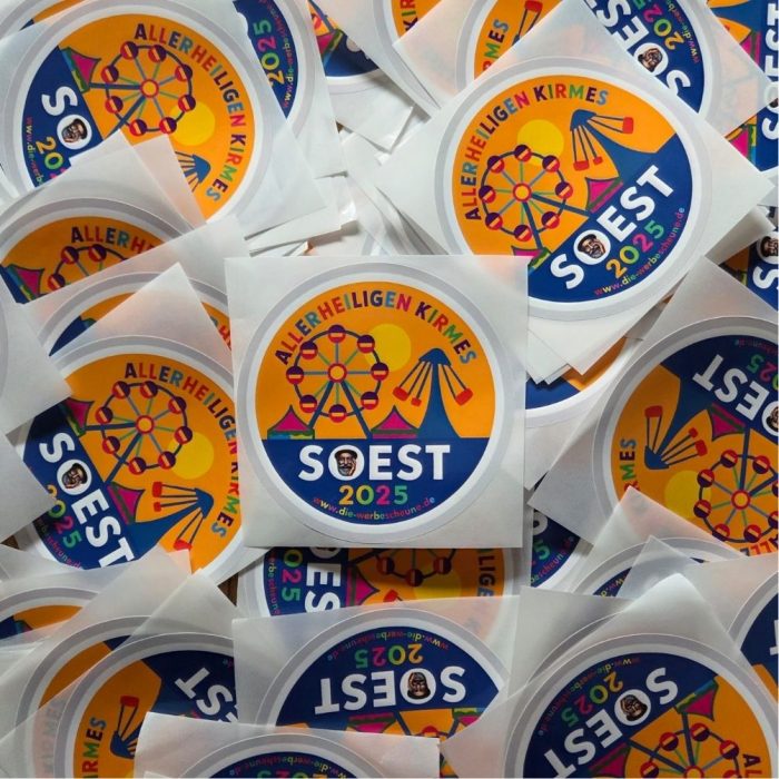 allerheiligen kirmes aufkleber 8x8cm