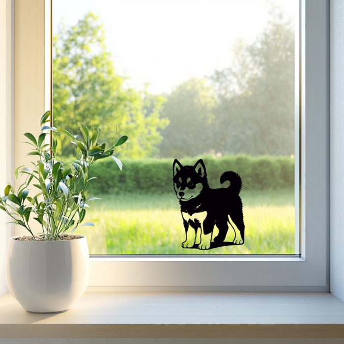 aufkleber husky welpe 20 x 25 cm