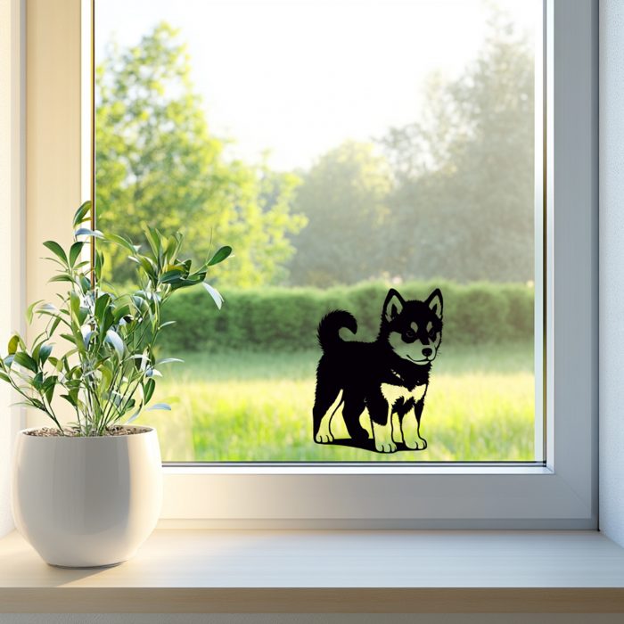 aufkleber husky welpe 20 x 25 cm