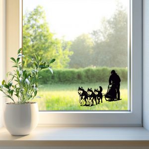 auto aufkleber musher 30 x 25 cm