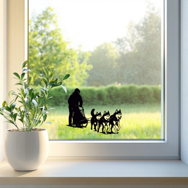 auto aufkleber musher 30 x 25 cm