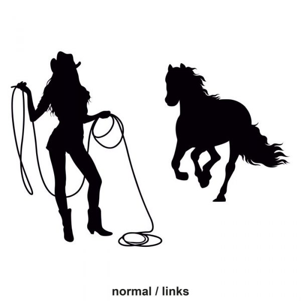 aufkleber qaurter horse pferdeanhänger