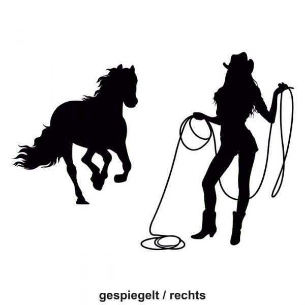 aufkleber qaurter horse pferdeanhänger