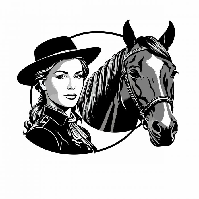 aufkleber pferdekopf für pferdeanhänger