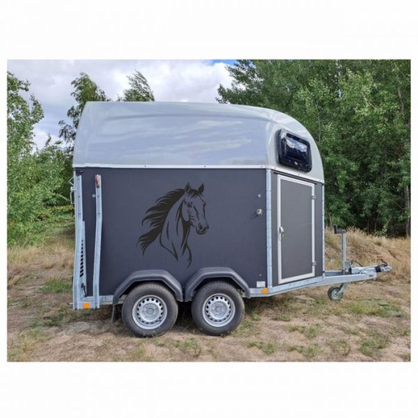 aufkleber pferd kopf für trailer