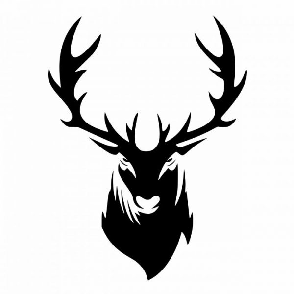 aufkleber wohnmobil hirsch kopf