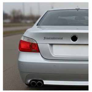 feinstaubterrorist aufkleber für ihr fahrzeug