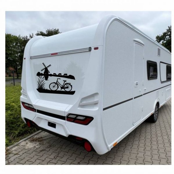 holland motiv windmühle aufkleber wohnmobil.