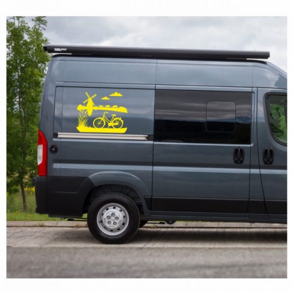 holland motiv windmühle aufkleber wohnmobil.