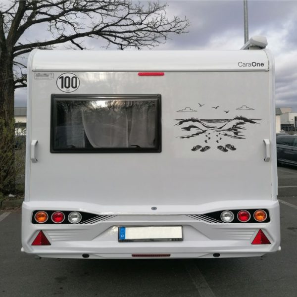 dünenweg zum strand aufkleber wohnmobil bis xxl