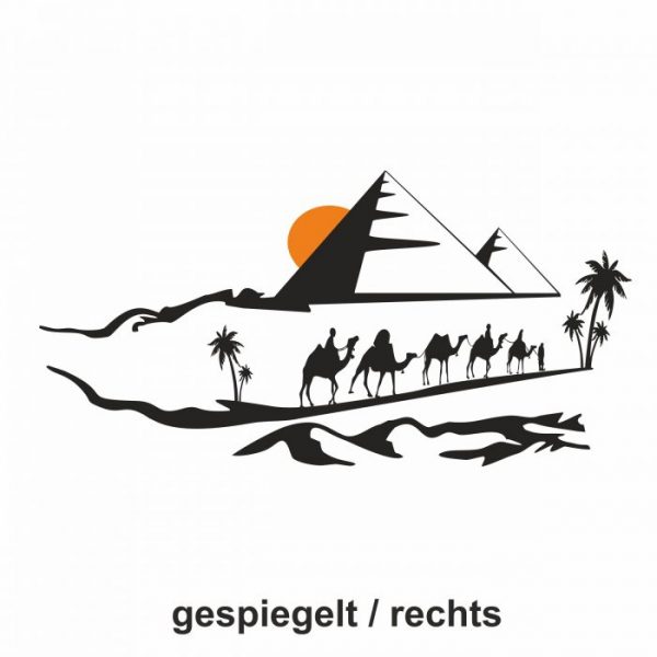 karawane pyramiden aufkleber bis xxl