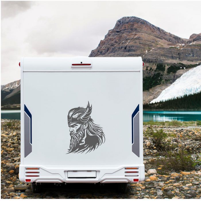 wikinger viking wohnmobil aufkleber