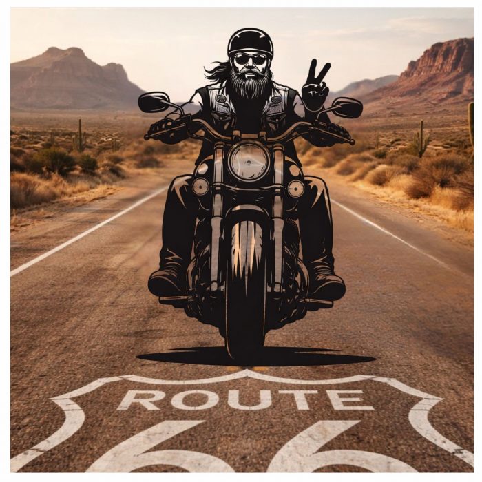 wohnmobil aufkleber rocker 66 motorrad xxl