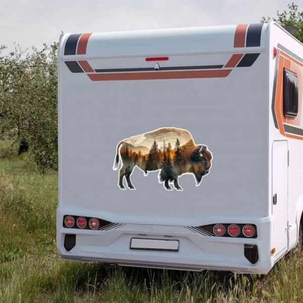 wohnmobil aufkleber büffel groß indoor outdoor