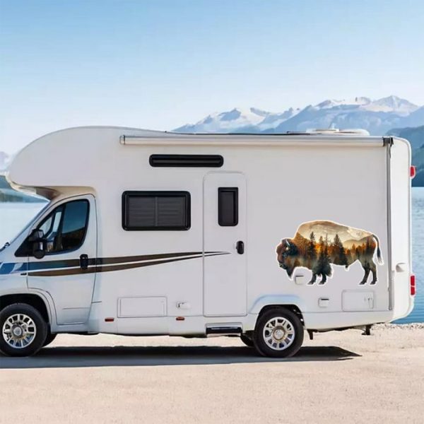 wohnmobil aufkleber büffel groß indoor outdoor