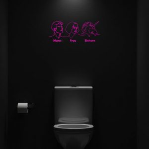 800 0873 toilettenschild mann frau einhorn bild1