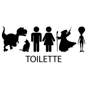 800 0874 toilettenschild unisex