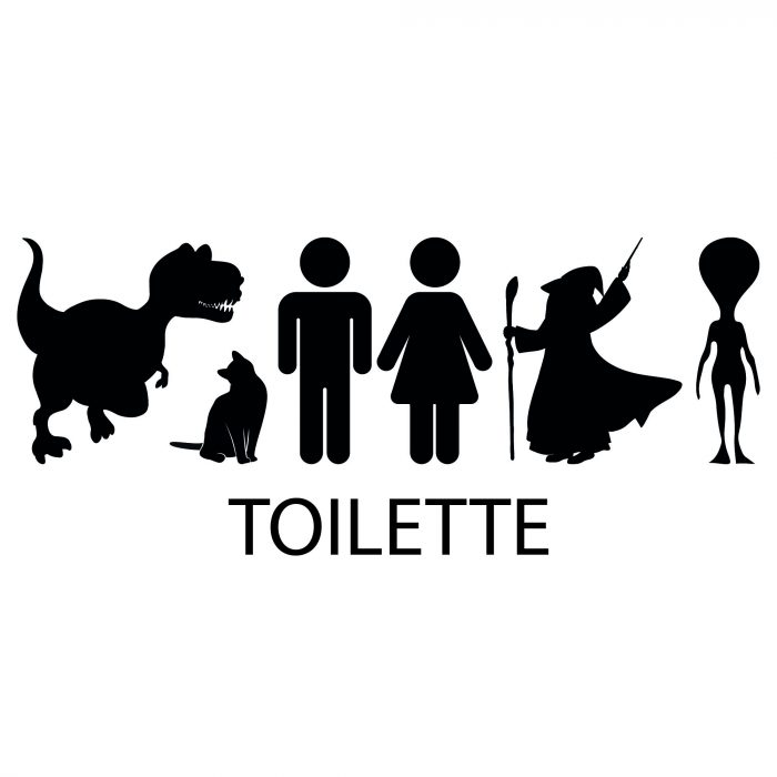 800 0874 toilettenschild unisex