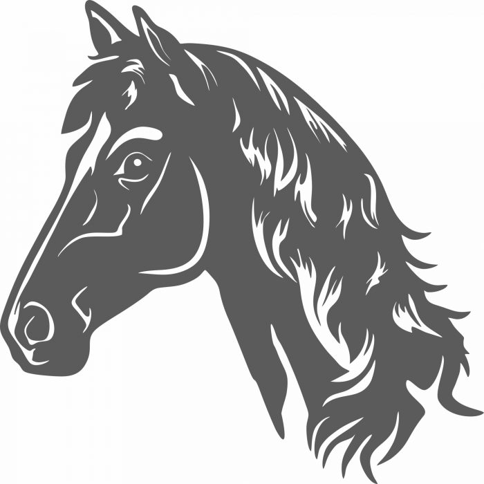 aufkleber pferdekopf pferdeanhänger dekor wetterfest