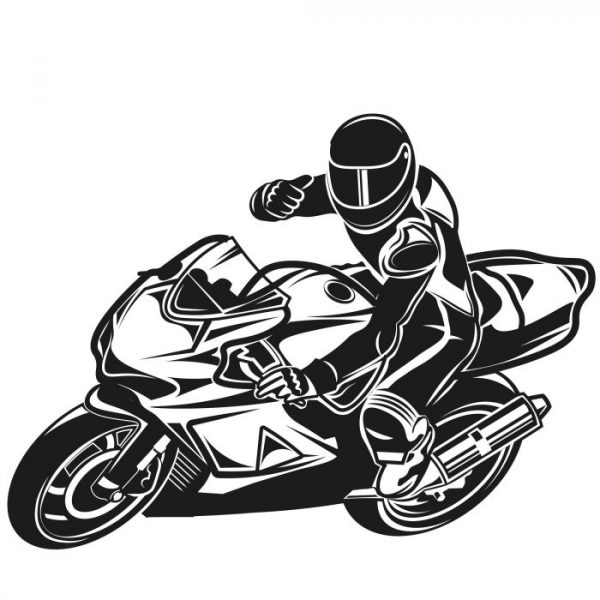 960 0678 biker daumen hoch links