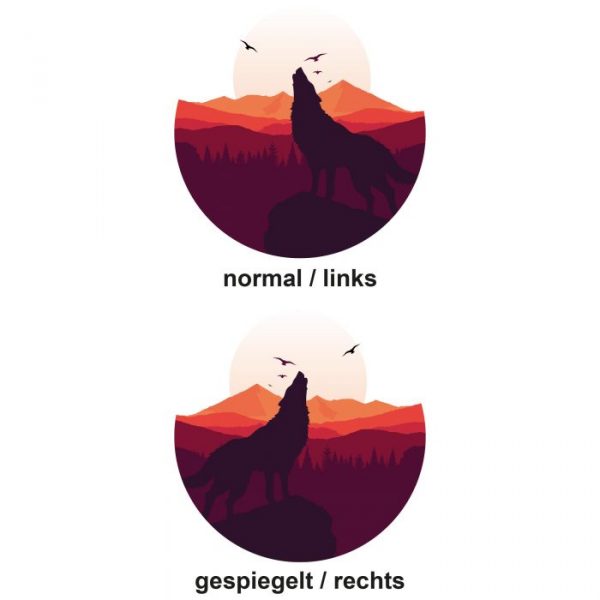 995 0568 wolf heulen links rechts