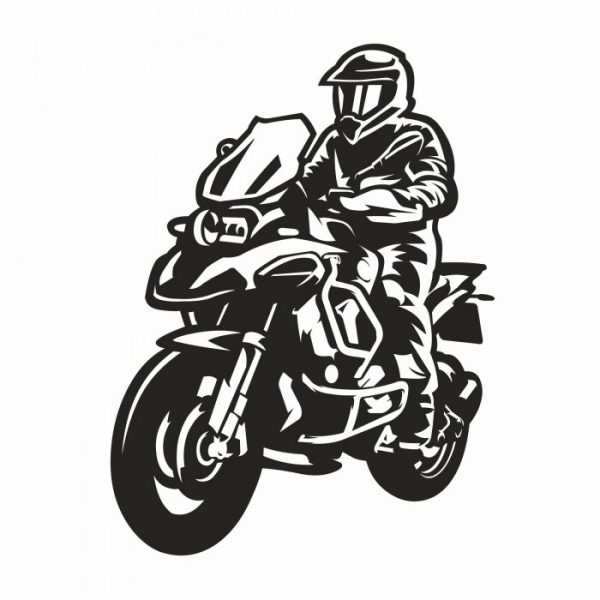 abenteuersport motorrad aufkleber 15 x 20 cm für auto, wohnmobil.