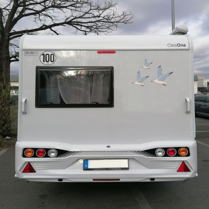 wohnmobil möve aufkleber 3er set