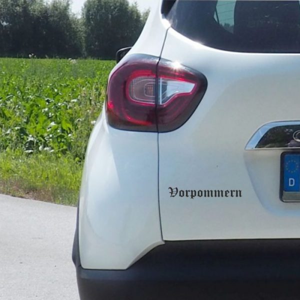 700 0579 vorpommer schriftzug 30 x 5 cm